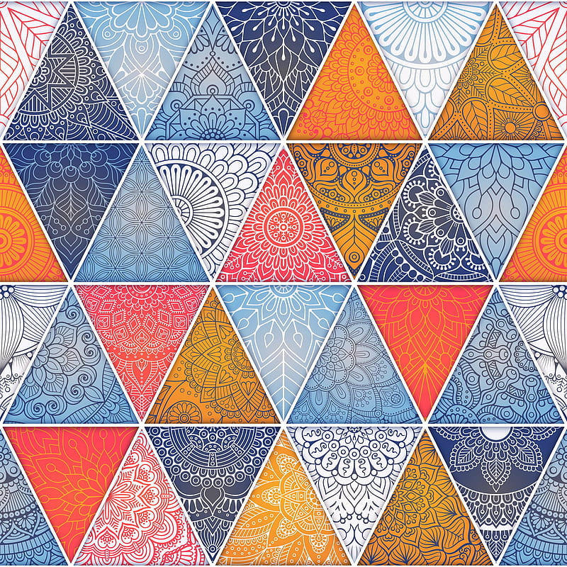 triangle, pattern, texture, HD phone wallpaper