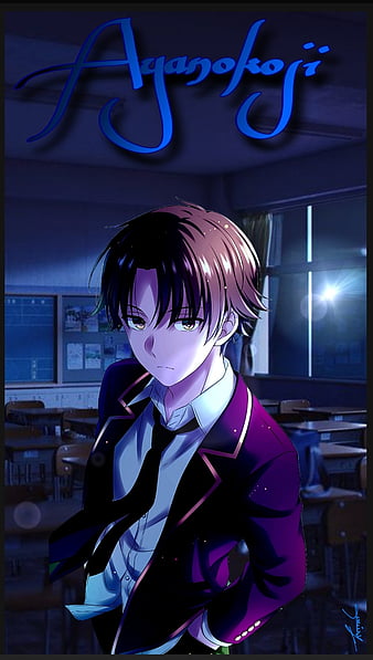 Download Caption: Kiyotaka Ayanokoji in his Classic School Uniform  Wallpaper