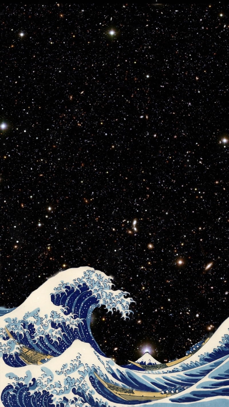 Waves, japanese, HD phone wallpaper | Peakpx