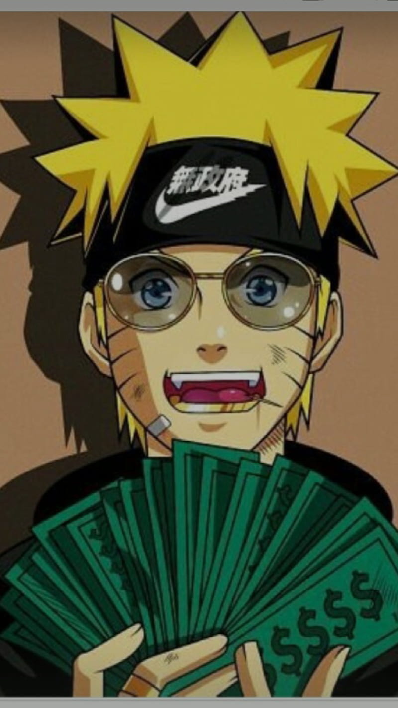 Naruto nike shop money wallpaper