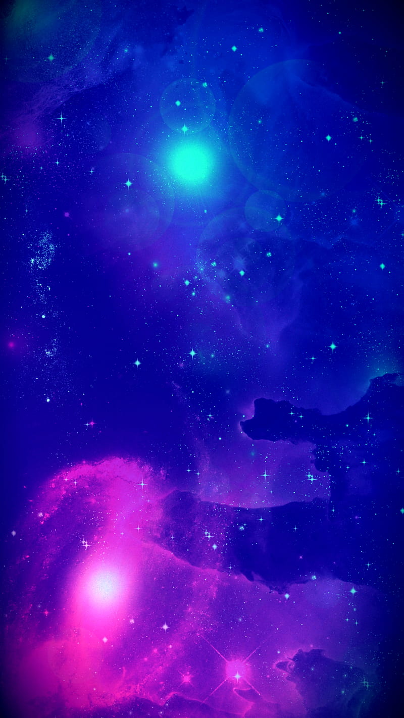 Nimbus Nebula, bright, celestial, cosmos, galaxy, pink, sparkle, stars, universe, vivid, HD phone wallpaper