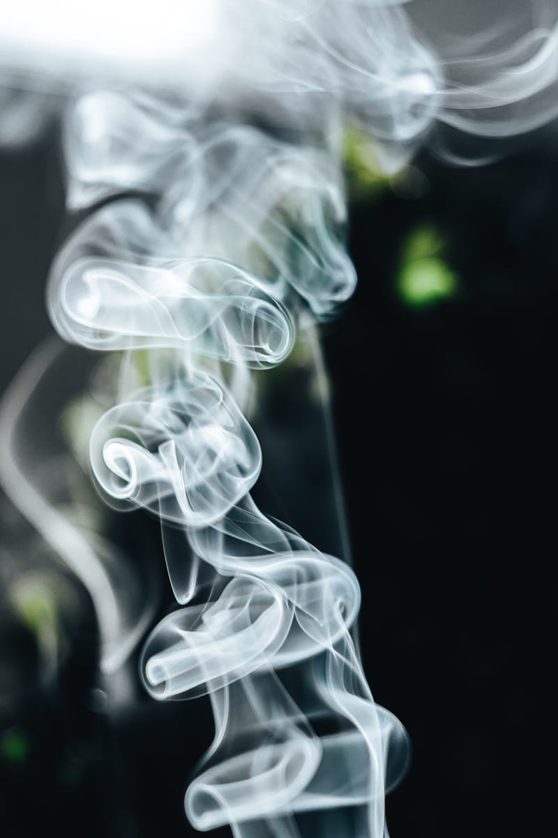 smoke, macro, dark, background, HD phone wallpaper