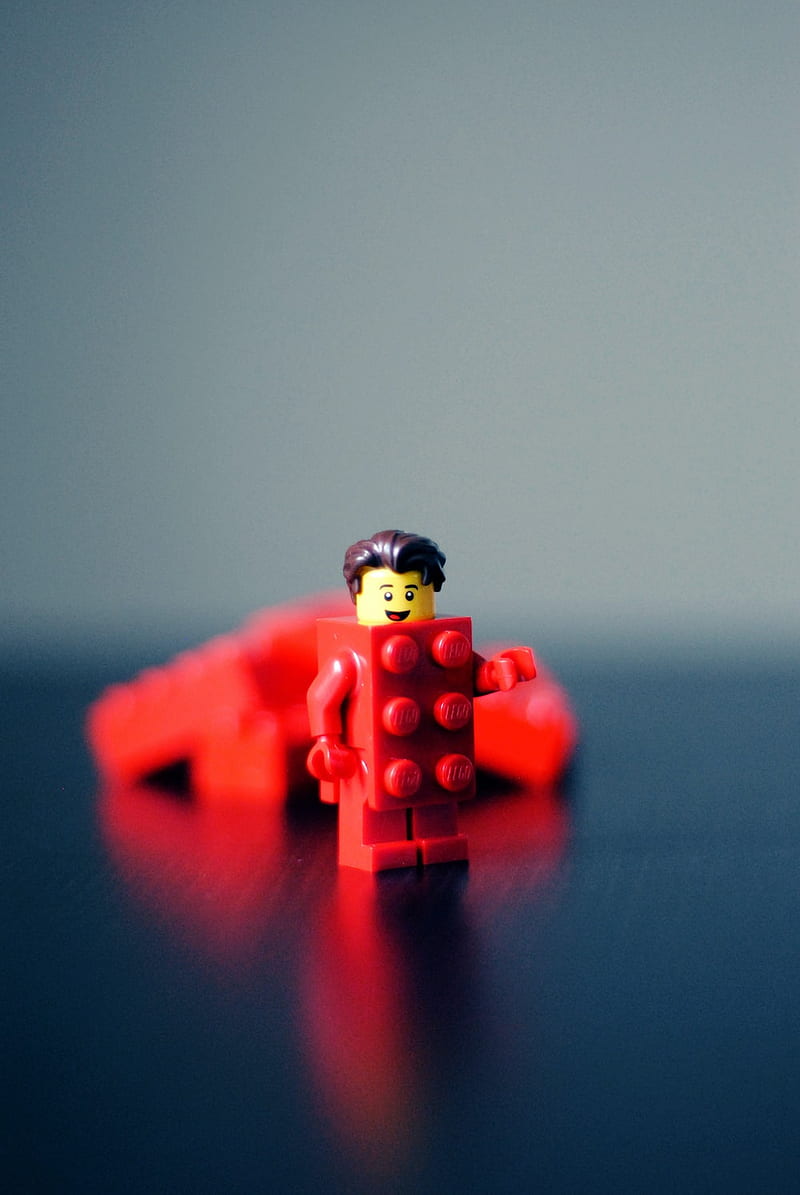 red Lego minifigure – Lego, HD phone wallpaper