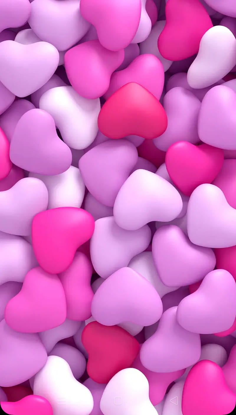 Hearts, cute, pink, HD phone wallpaper | Peakpx