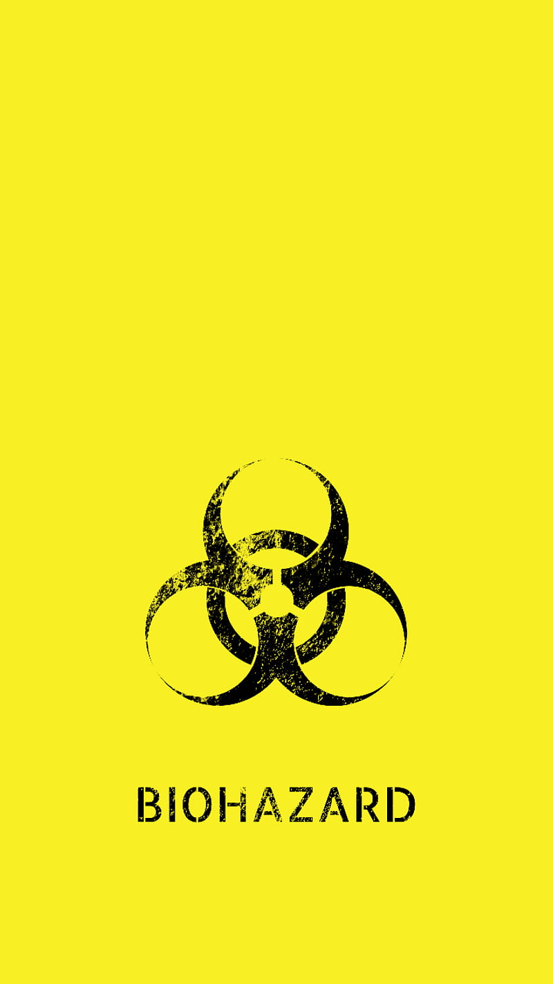 Biohazard, sign, warning, HD phone wallpaper