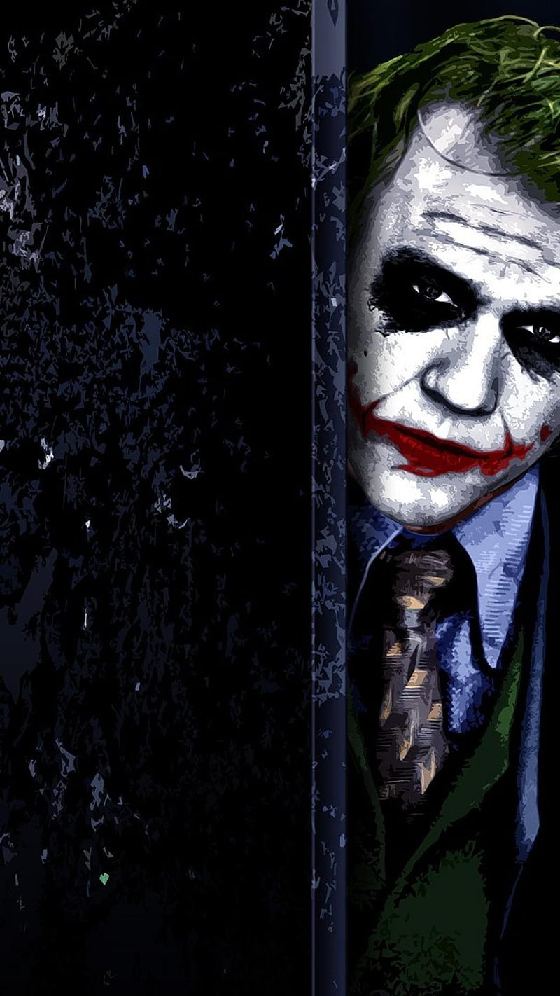 Joker Face , joker , heath ledger, HD phone wallpaper