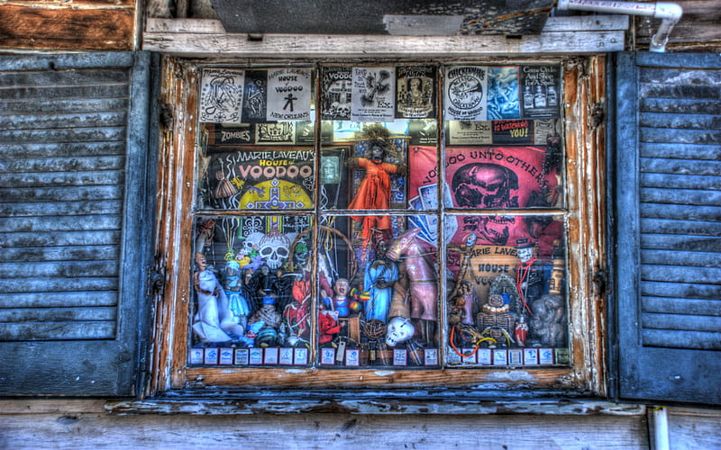Building, Window, r, Shop, Store, Man Made, New Orleans, Voodoo, HD wallpaper