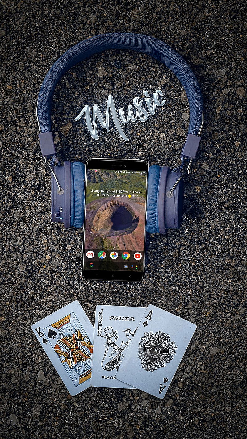 Xiaomi Redmi Note 4X, cool rollen yamsk, headphones, music, phone, rock, HD phone wallpaper