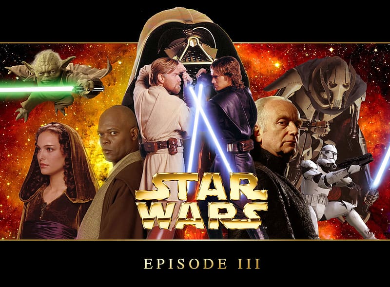 Star Wars, Anakin Skywalker, Movie, Yoda, Obi Wan Kenobi, General Grievous, Mace Windu, Padmé Amidala, Emperor Palpatine, Star Wars Episode Iii: Revenge Of The Sith, HD wallpaper