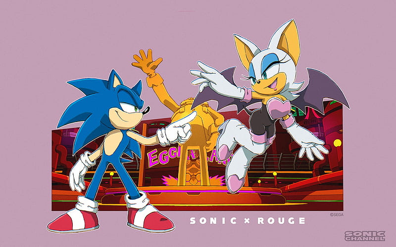 Sonic, Sonic the Hedgehog, Rouge the Bat , Sonic Channel, HD wallpaper