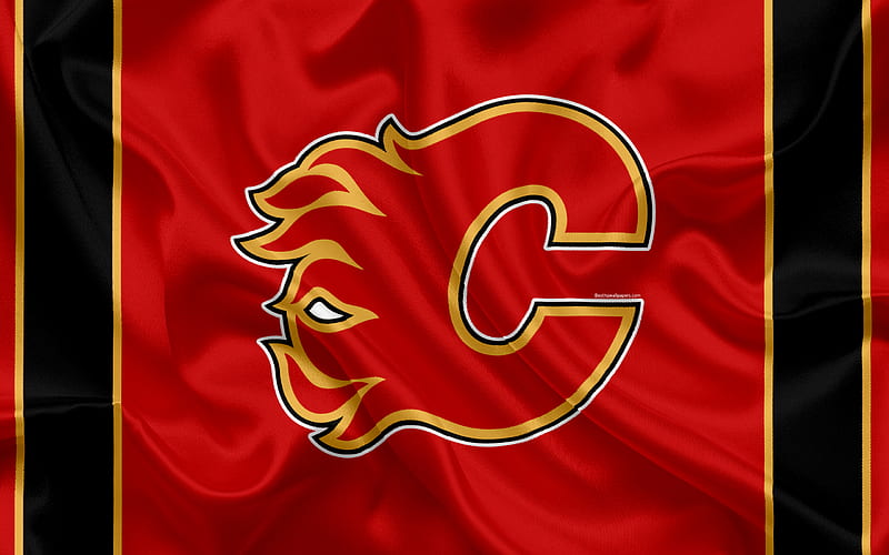 Calgary Flames, hockey club, NHL, emblem, logo, National Hockey League, hockey, Calgary, Alberta, Canada, HD wallpaper