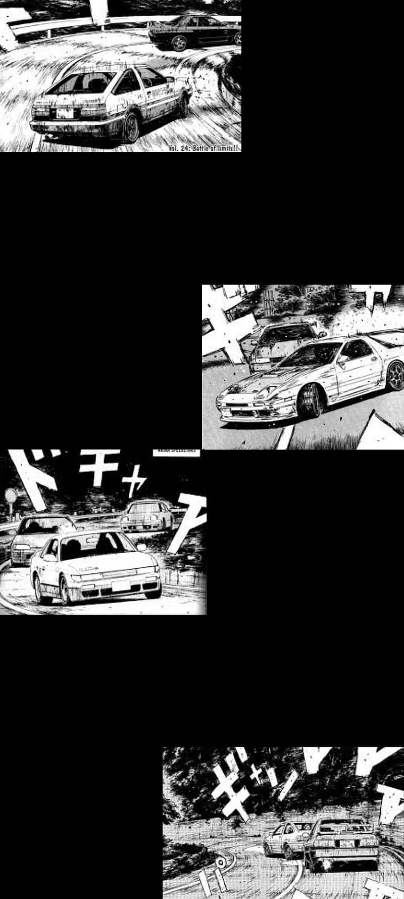Initial D, cars, manga, anime, HD phone wallpaper