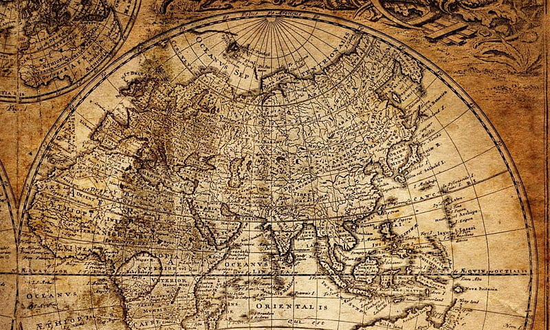 Map, maps, old map, old, old maps, HD wallpaper