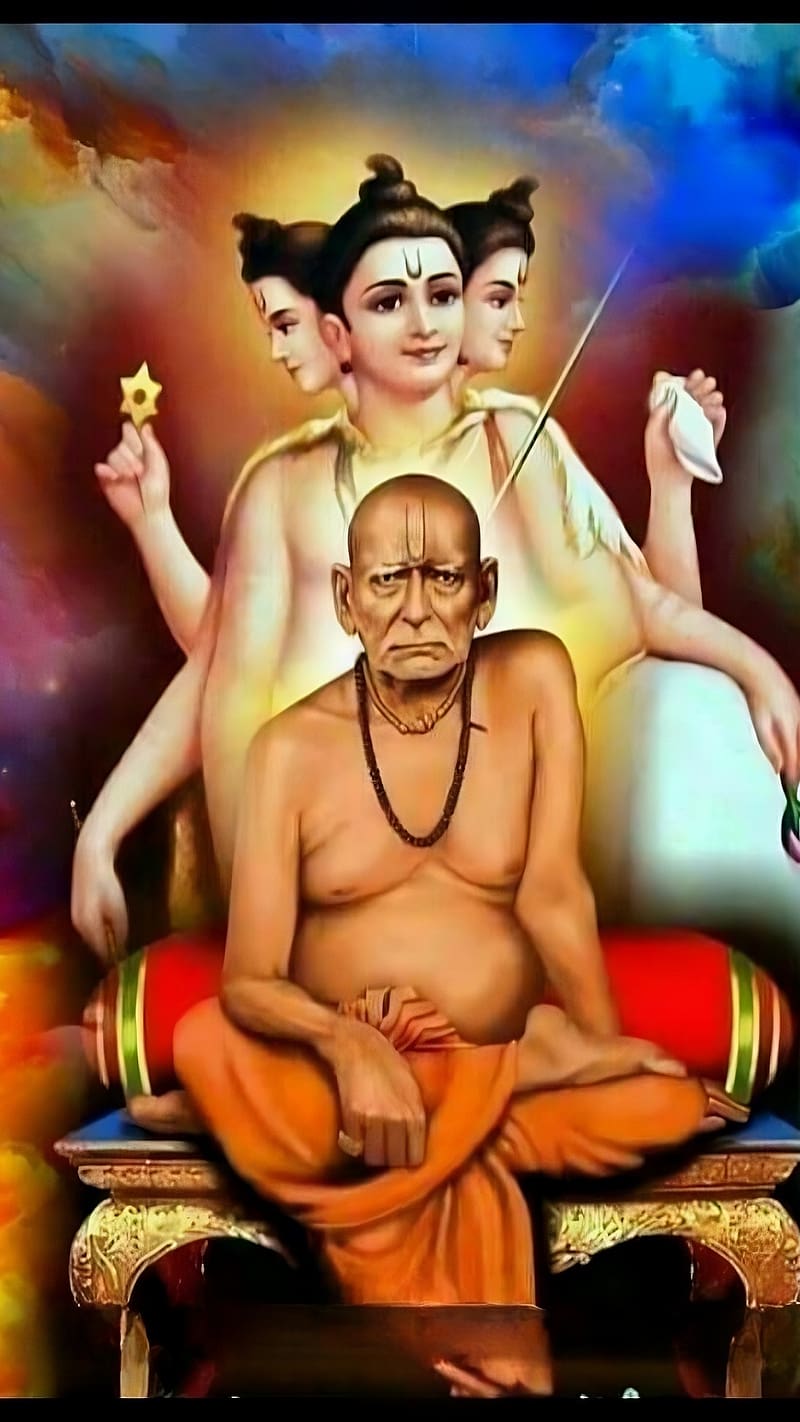 स्वामी माझे 🌼 | Shree swami samarth hd images new, Whats app dp,  Dattatreya images full hd wallpaper