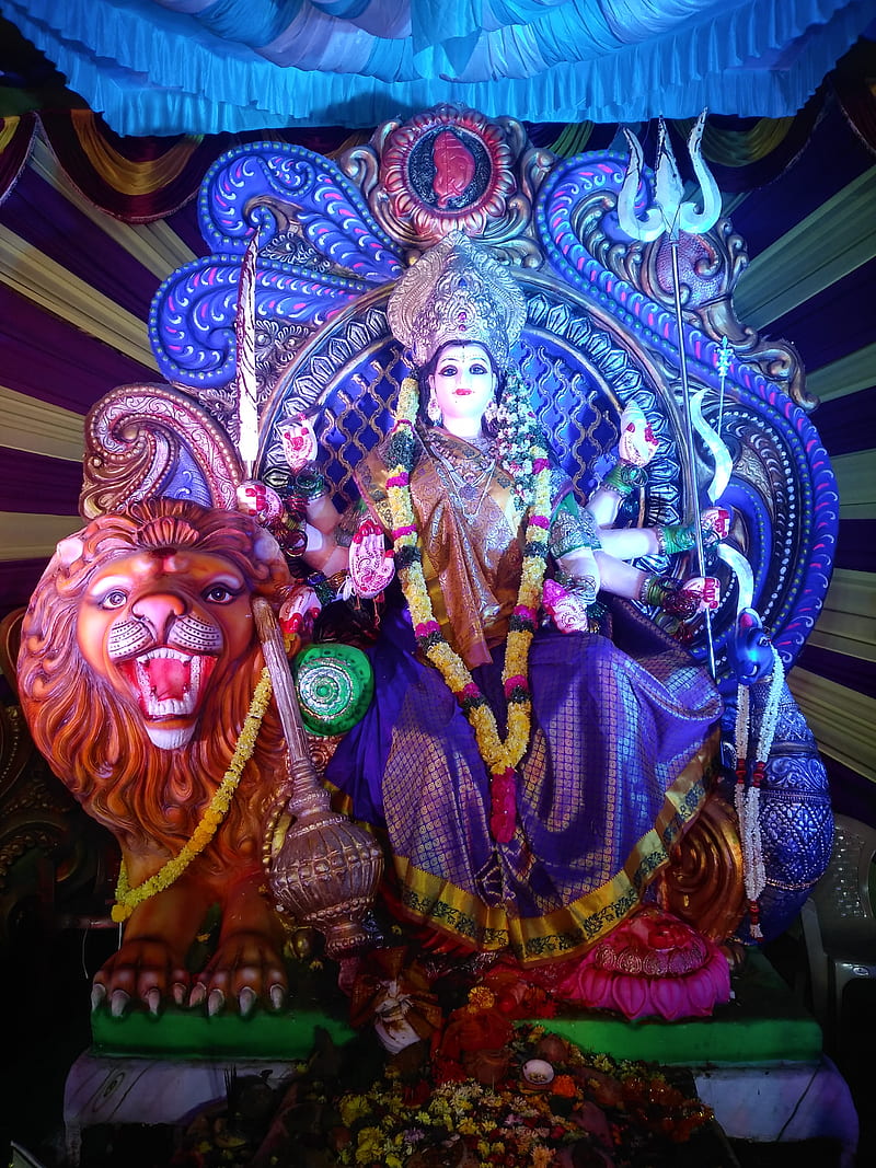 Durga maa, lord date, wow, god, live, HD phone wallpaper | Peakpx