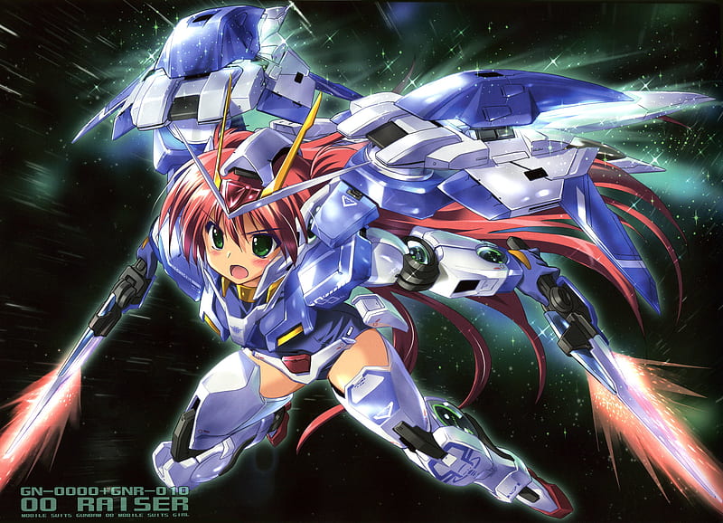 00 Raiser Girl Saber Gundam Mecha Girl Anime Musume Dual Gundam 00 Hd Wallpaper Peakpx