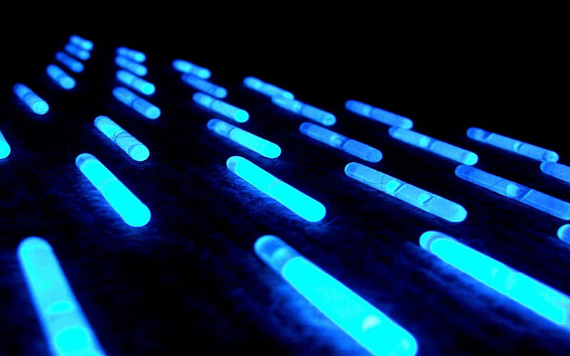  Barras luminosas, barras luminosas azules, brillando, Fondo de pantalla HD