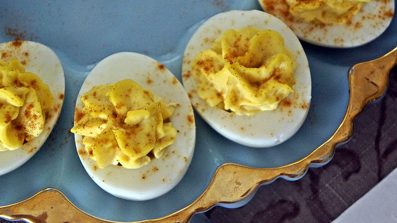 Deviled Eggs, hard boiled eggs, deviled, eggs, boiled eggs, HD wallpaper