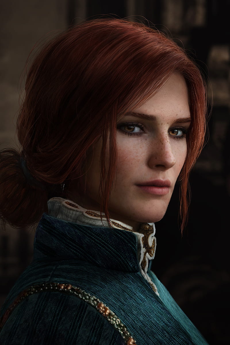 The Witcher, The Witcher 3: Wild Hunt, video games, RPG, portrait, Triss Merigold, looking at viewer, HD phone wallpaper