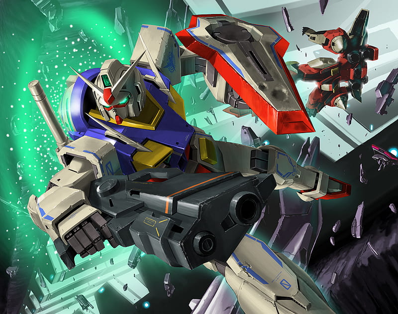 0 Gundam Guerra Space Shield Beam Rifle Gundam 00 Green Gn Particle Anime Hd Wallpaper Peakpx