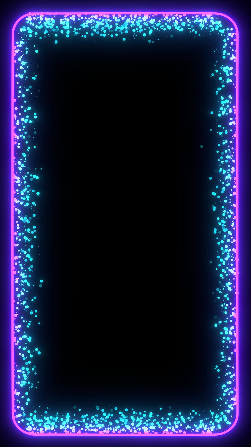 Galaxy frame 1, negro, azul, frontera, oscuro, bordes, luz, neón, espacio,  estrellas, Fondo de pantalla de teléfono HD | Peakpx