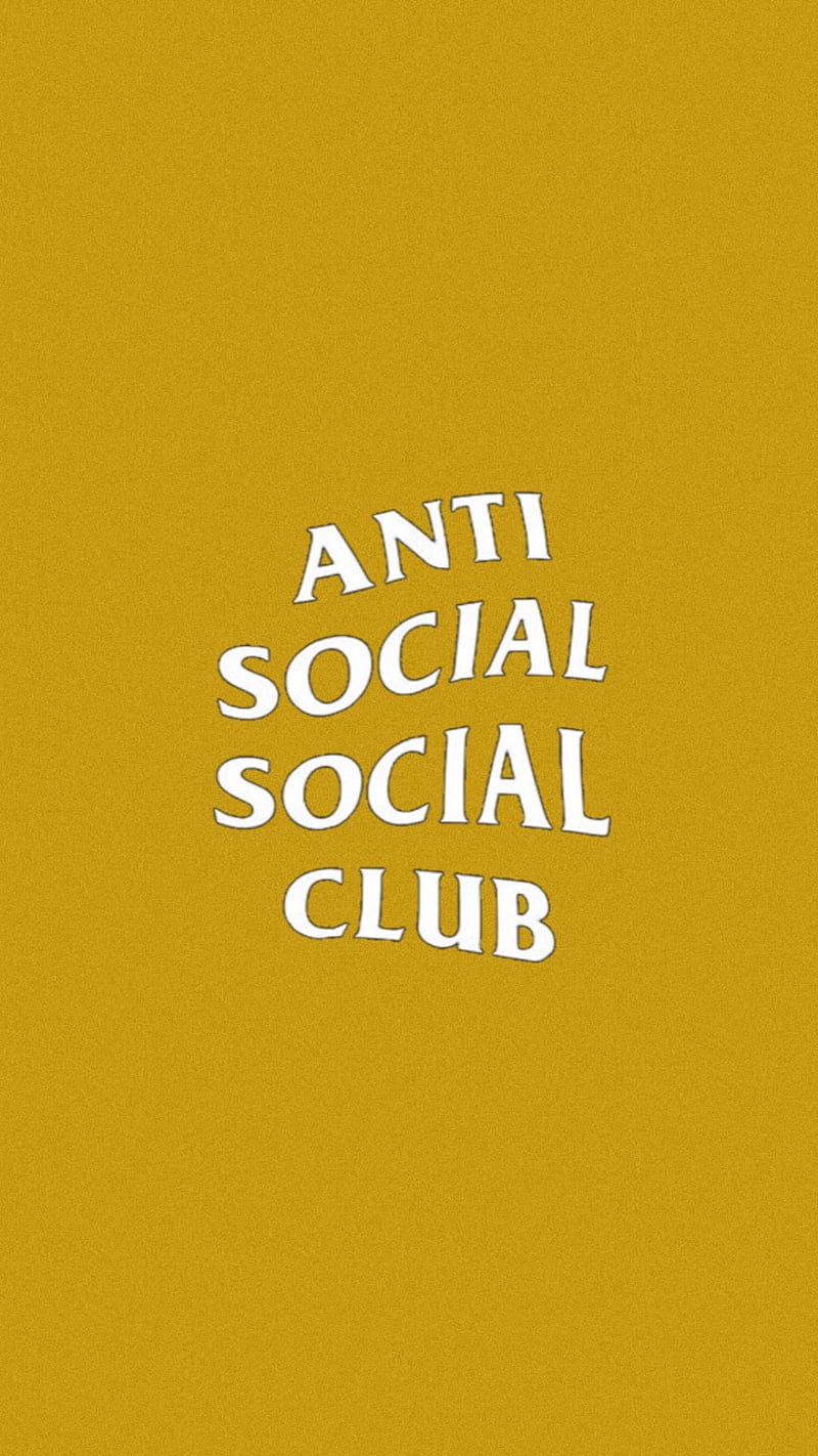 ASSC Yellow, yellow, anti social social club, assc, hypebeast, yellow, HD phone wallpaper