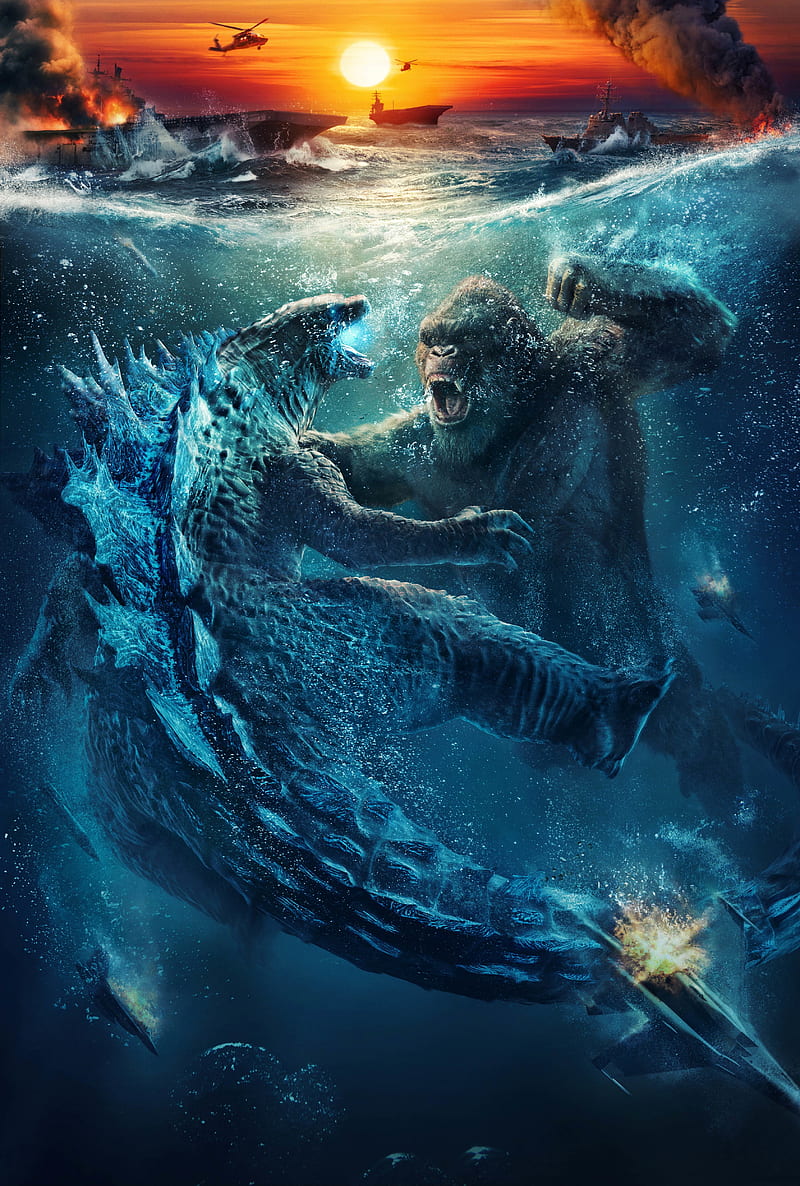 Godzilla x Kong, HD phone wallpaper