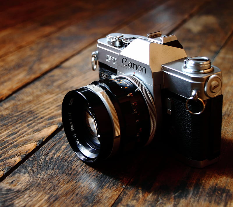Classic Camera, antique, flash, old , technology, vintage, wood, HD wallpaper