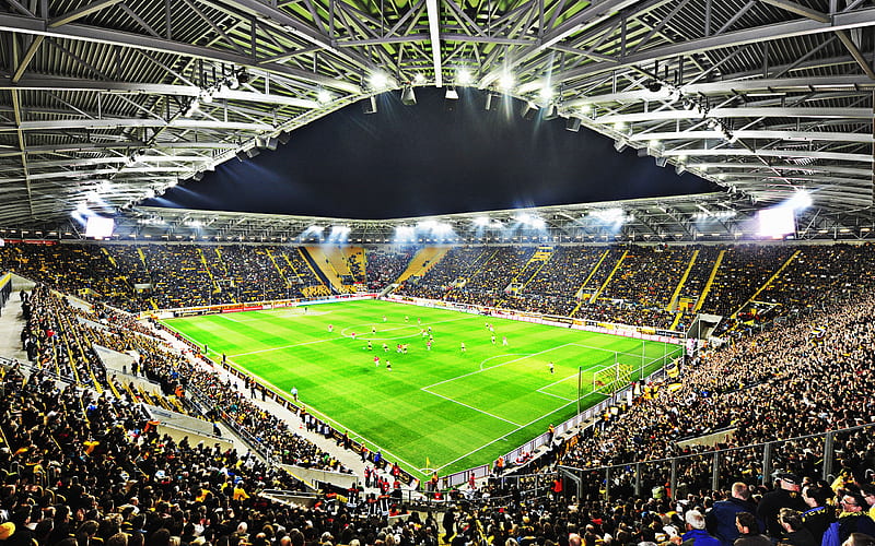 DDV-Stadion, Rudolf-Harbig-Stadion, Dresden, Saxony, Germany, German Football Stadium, Bundesliga, Dynamo Dresden Stadium, HD wallpaper