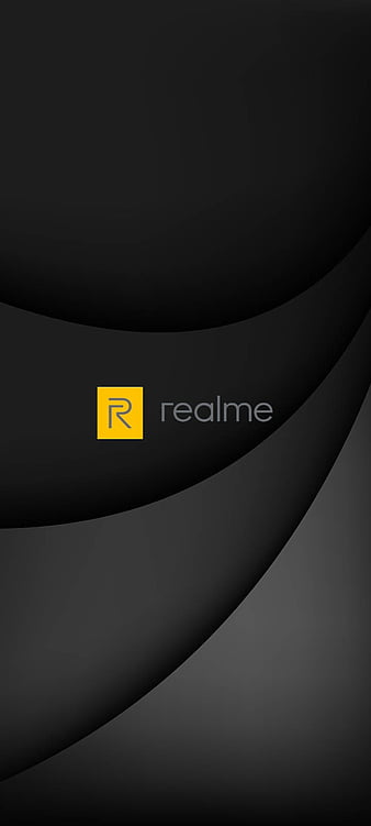 Download Realme Logo Parallel Lines Wallpaper | Wallpapers.com