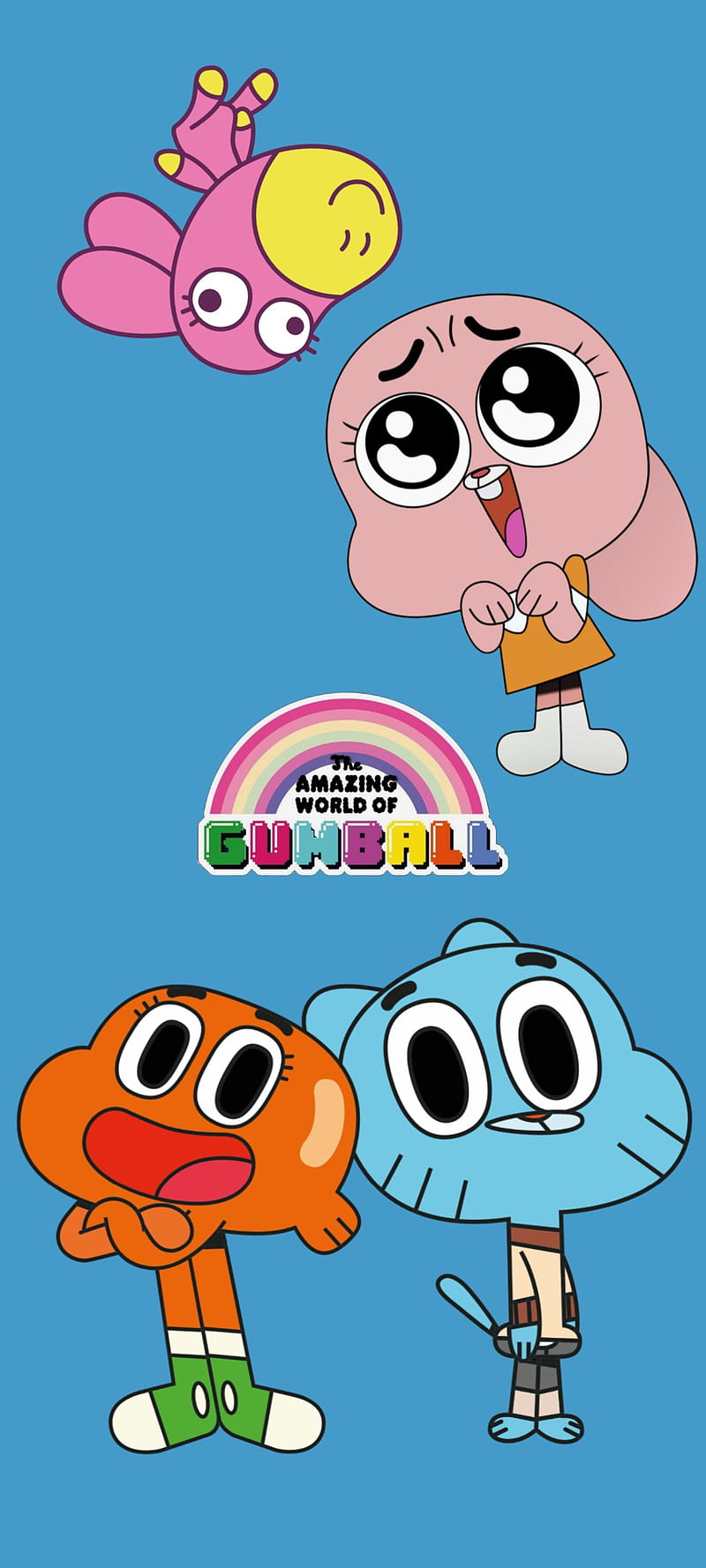 Gumball, aesthetic, blue, cartoon, infantil, cute, adorable, HD phone wallpaper