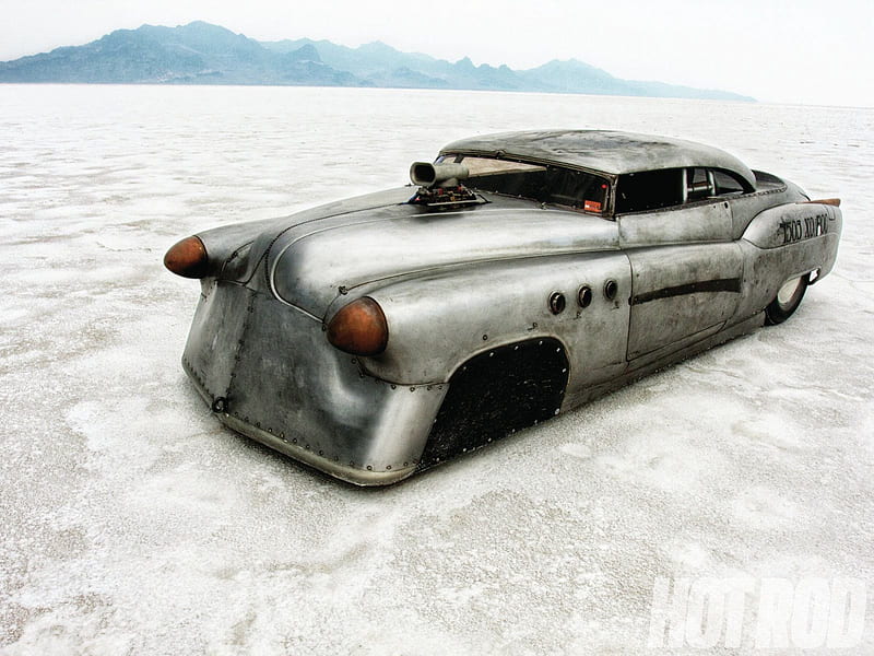 - Bombshell Buick -, Classic, Salt Flat Racer, GM, Chopped, HD wallpaper