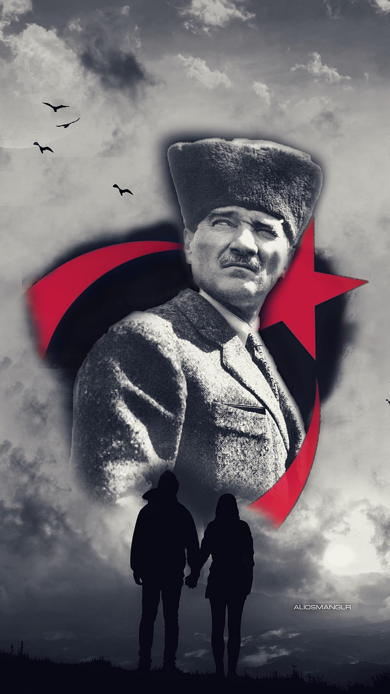 Ataturk, anatolia, asker, ata, kurt, millet, turkey, turkish, vatan, wolf, HD phone wallpaper