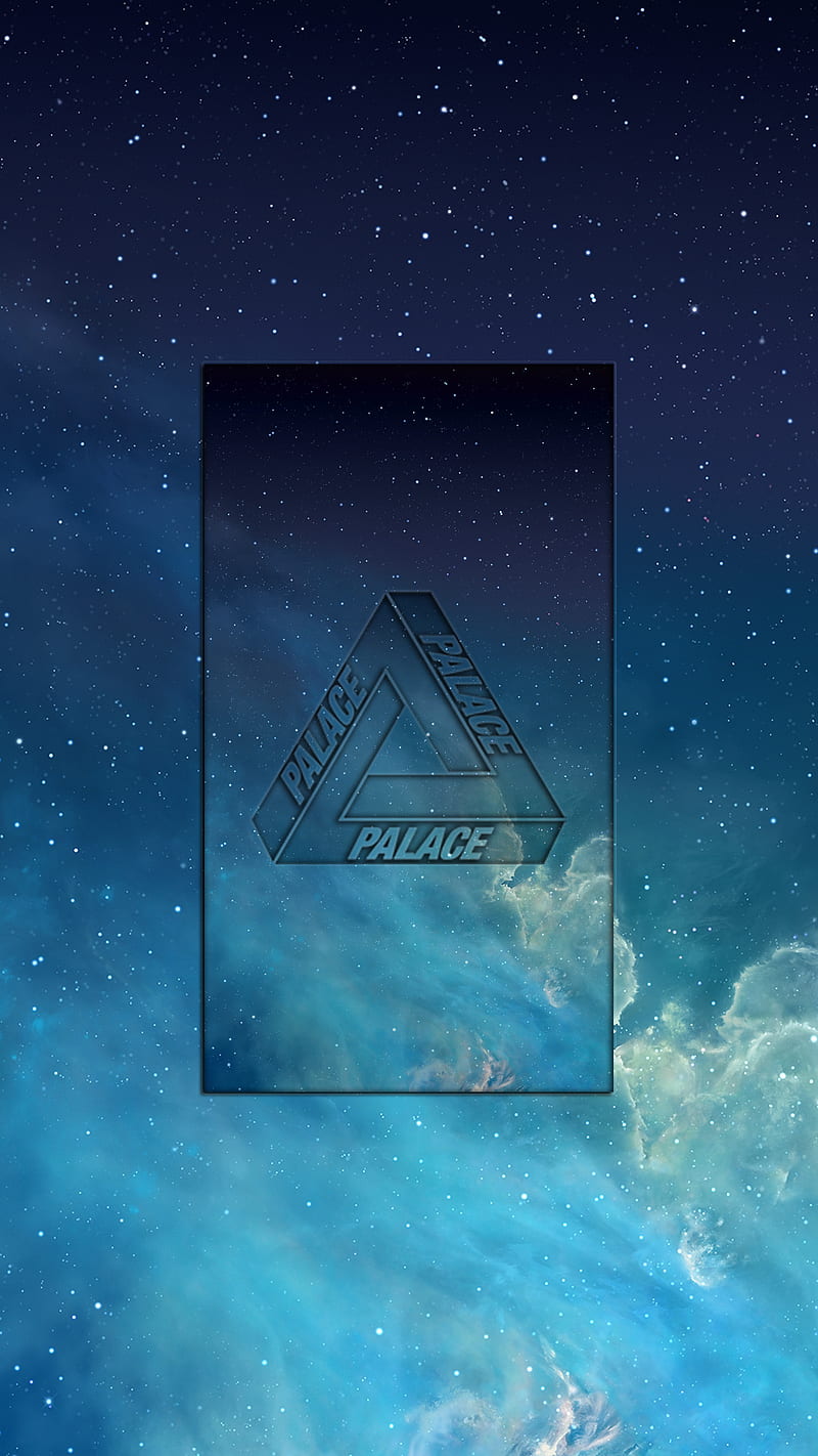 Palace, 929, bape, blue, logo, skateboard, sky, stars, supreme, swag, HD phone wallpaper