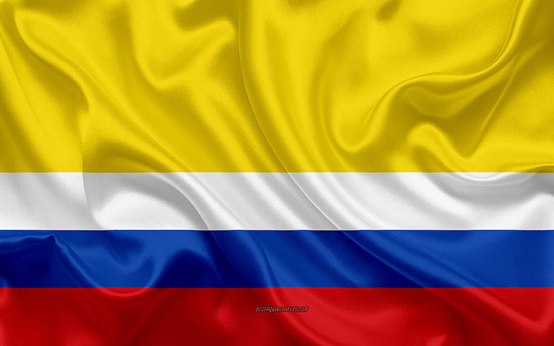 Flag of Napo Province silk flag, Ecuadorian Province, Napo Province, silk texture, Ecuador, Napo Province flag, Provinces of Ecuador, HD wallpaper