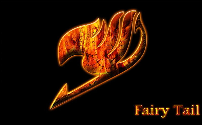 Fairy tail Logo, fire, fairy tail, logo, anime, texture, HD wallpaper