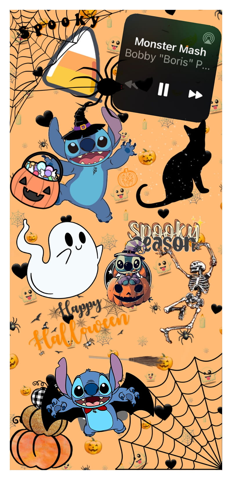 100 Stitch Halloween Background s  Wallpaperscom