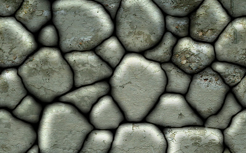 gray stone wall, 3D textures natural rock texture, stone textures, gray grunge background, stone backgrounds, gray backgrounds, gray stone, background with stones, macro, gray stones, HD wallpaper