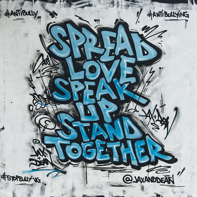 Spread Love Speak Up Stand Together text, HD phone wallpaper