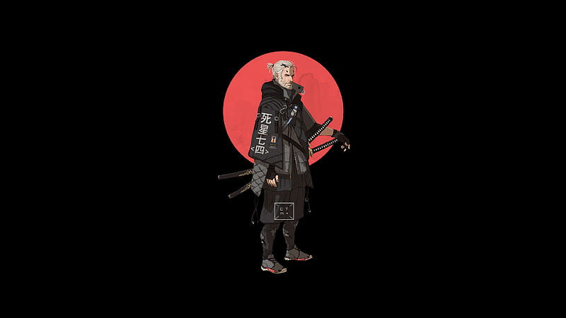 Geralt Witcher Minimal, HD wallpaper