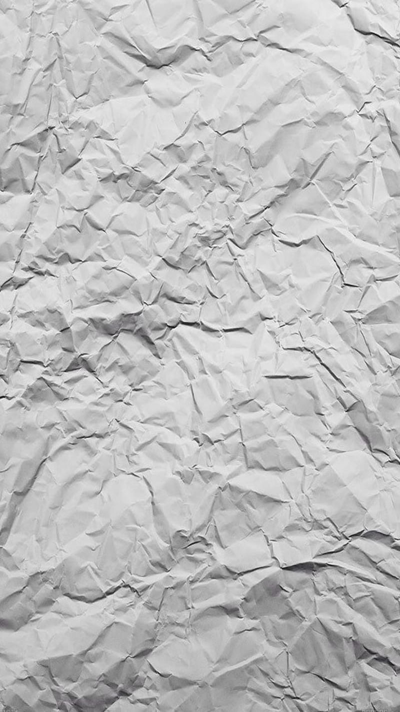 Paper, crumpled, simplistic, texture, white, HD phone wallpaper