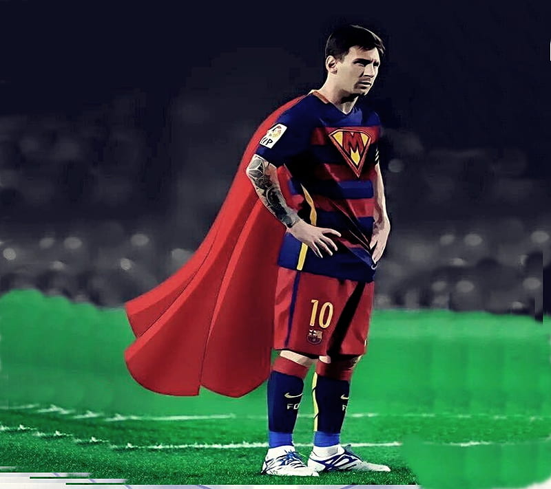Super Messi, barcelona, barza, fc barcelona, leo messi, HD wallpaper
