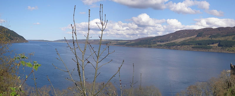 Loch Ness - Scotland, Urquhart Castle, Lakes, Scotland, Loch Ness, Lochs, HD wallpaper