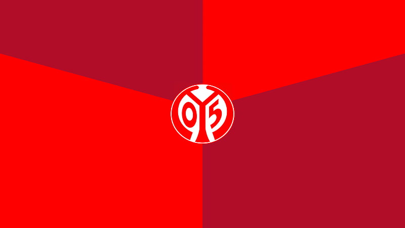 Emblem Logo Soccer 1. FSV Mainz 05, HD wallpaper