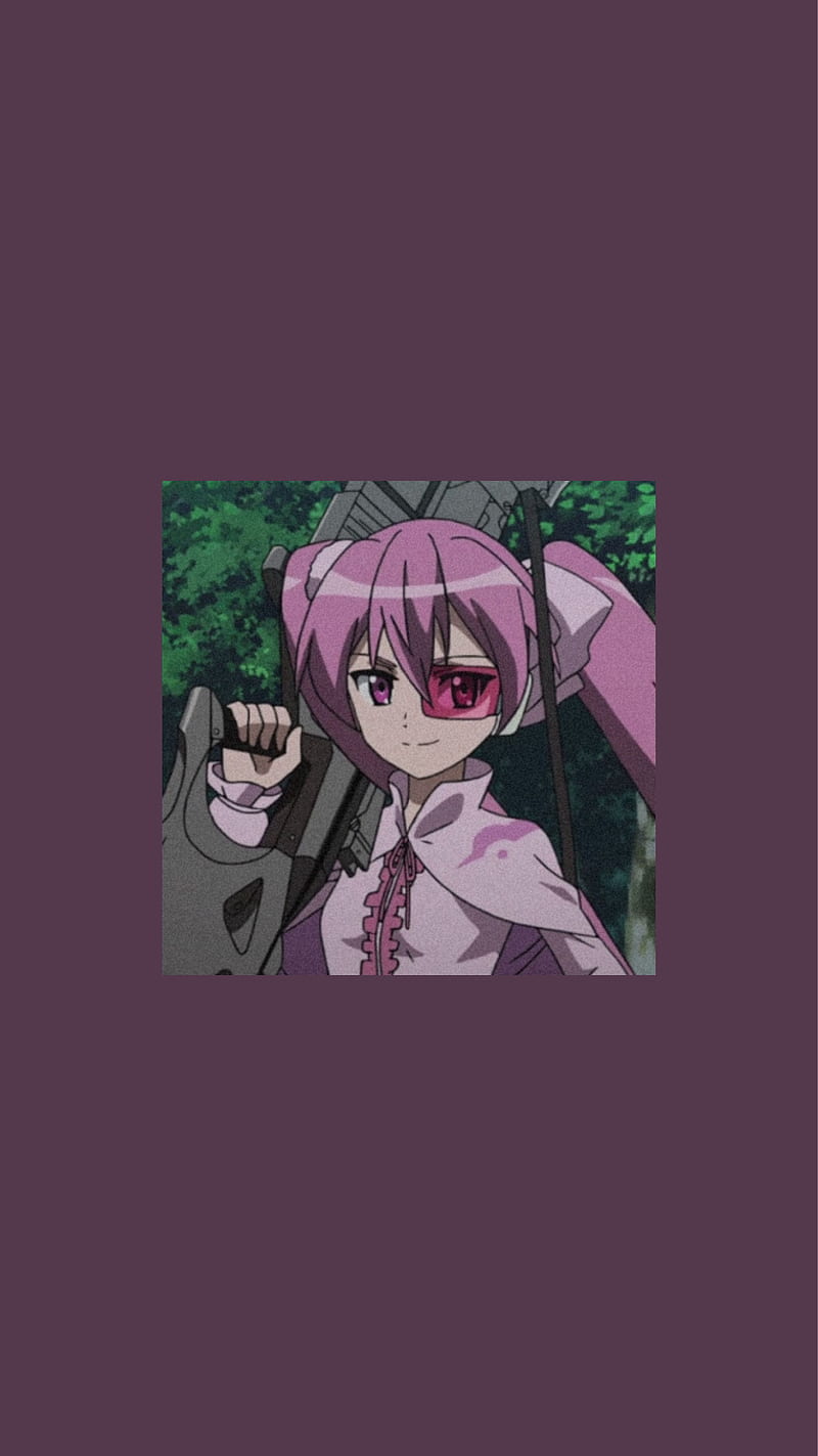 Mine akame ga kill, eye, magenta, HD phone wallpaper | Peakpx