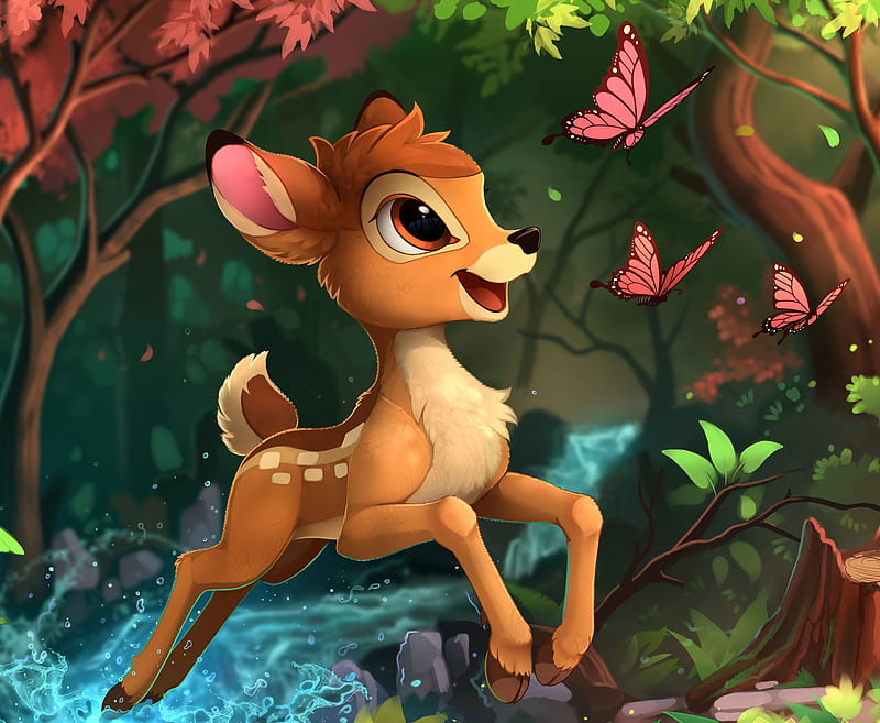 Bambi, bambi, cartoon, cute, deer, dianey, walt disney, HD wallpaper |  Peakpx