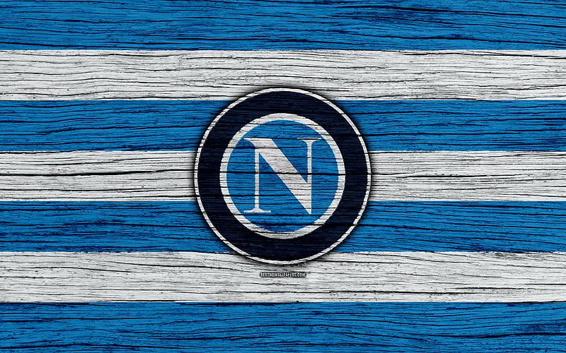 Napoli Serie A, logo, Italy, wooden texture, FC Napoli, soccer, football, Napoli FC, HD wallpaper