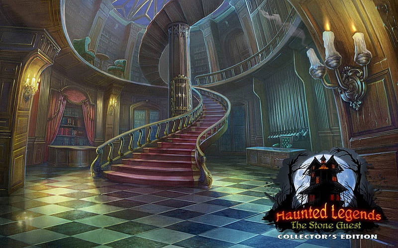 Haunted Legends 5 - The Stone Guest05, hidden object, cool, video games, puzzle, fun, HD wallpaper