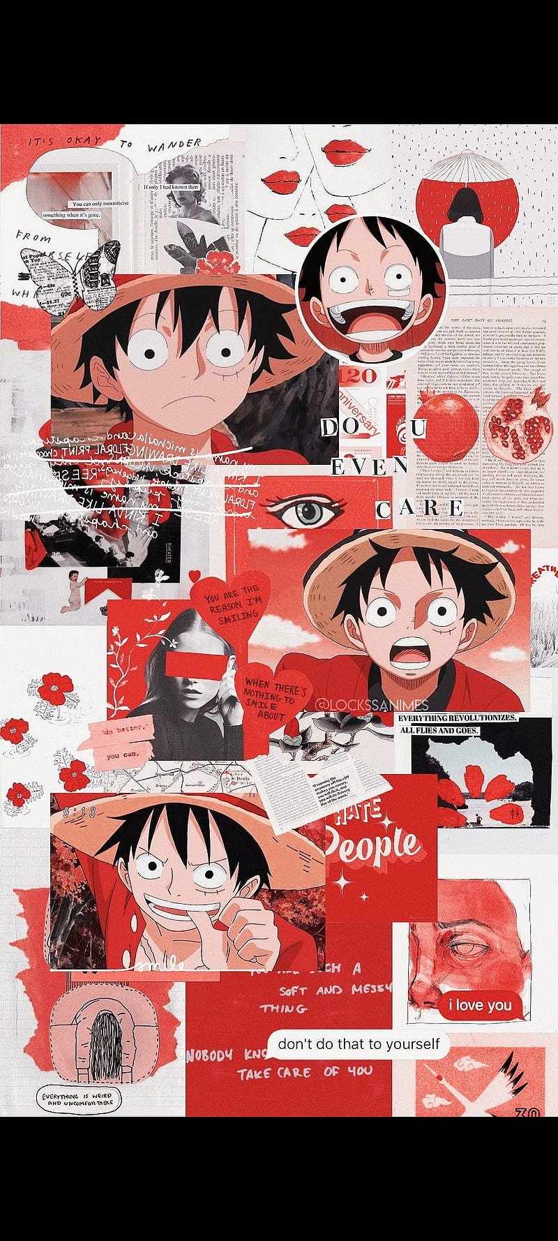 Luffy, anime, luffy aesthetic, one piece, HD phone wallpaper