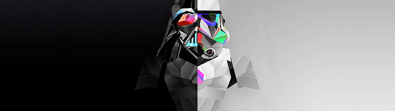 Stormtrooper And Darth Vader Artwork, stormtrooper, star-wars, movies, darth-vader, artwork, HD wallpaper